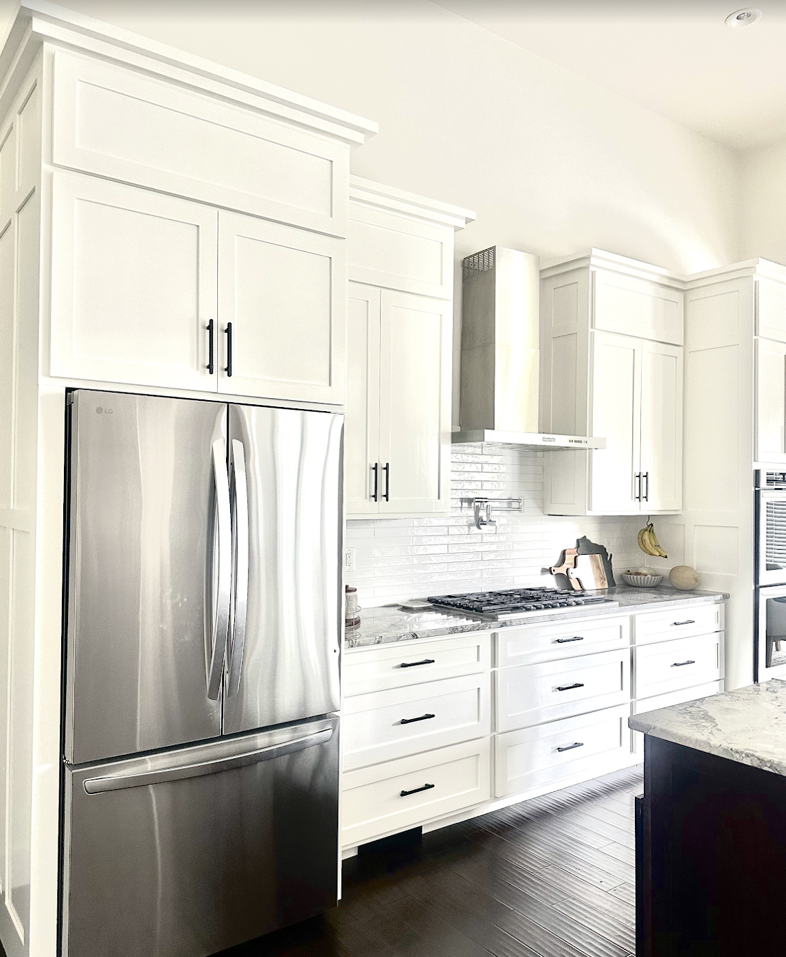 White cabinet painting project in Madison WI by Ultra Painting of Madison