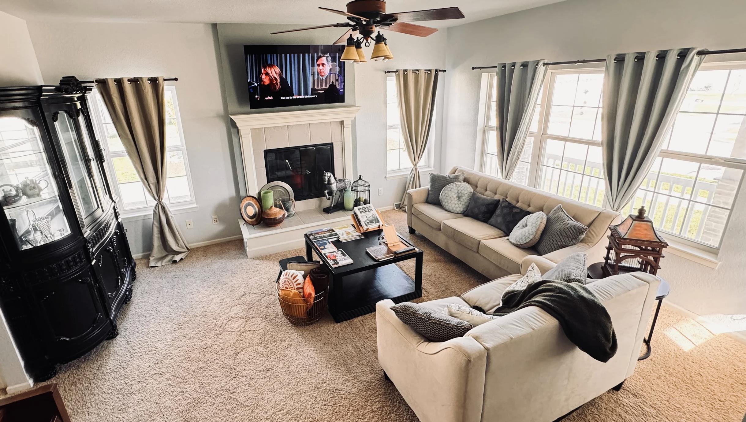 Before living room interior painting in Madison WI